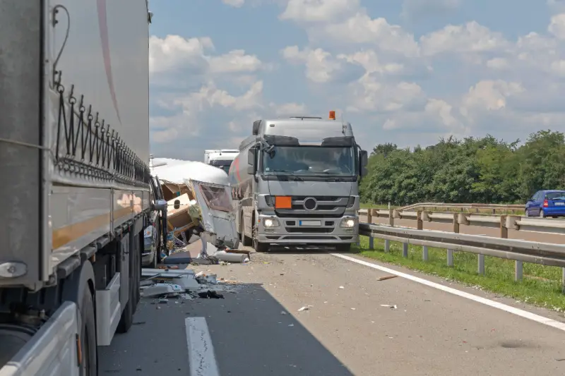 semi truck collision