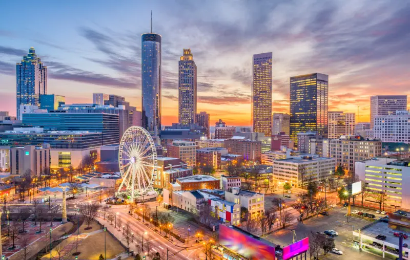 Atlanta, Georgia, USA downtown skyline.