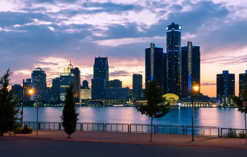 Detroit River Sunset