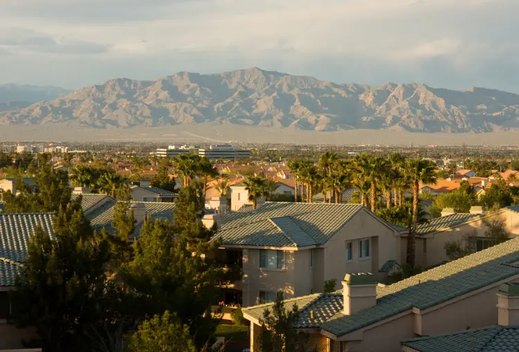 North View Las Vegas Mountain Range Mojave Desert Nevada, USA