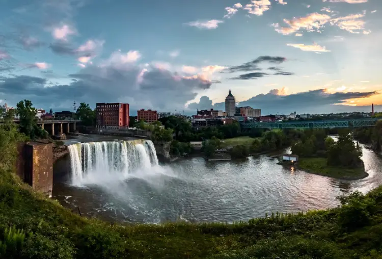 Moody Sunset over Rochester New York