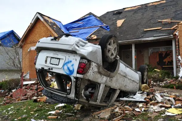 $5 Million Settlement in St. Louis | Cars and homes were heavily damaged by a tornado that swept through Maryland Heights in the suburbs of St. Louis.